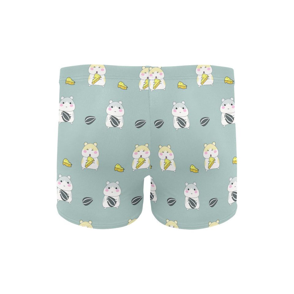 Cute hamster cheese pattern Men's Swimming Trunks