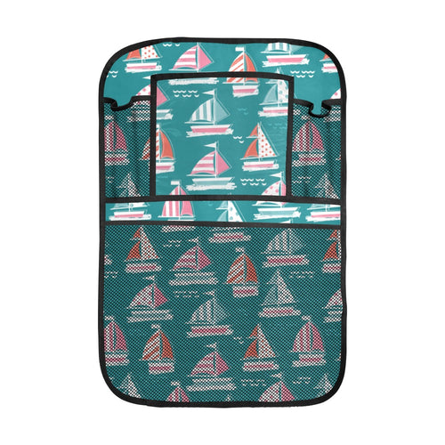 Cute sailboat pattern Car Seat Back Organizer