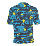 Shark dangerous Men's All Over Print Polo Shirt
