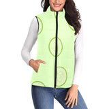 Cucumber pattern Women's Padded Vest