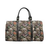Skull rose humming bird flower pattern Travel Bag