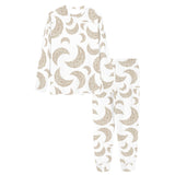 Cool gold moon abstract pattern Women's All Over Print Pajama Set