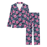 Hibiscus Pattern Print Design 05 Women's Long Pajama Set