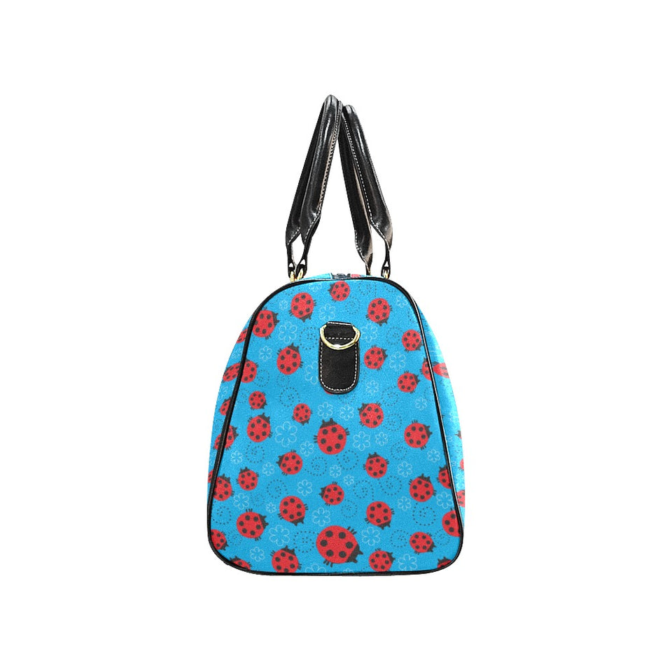 Ladybug Pattern Print Design 02 Travel Bag