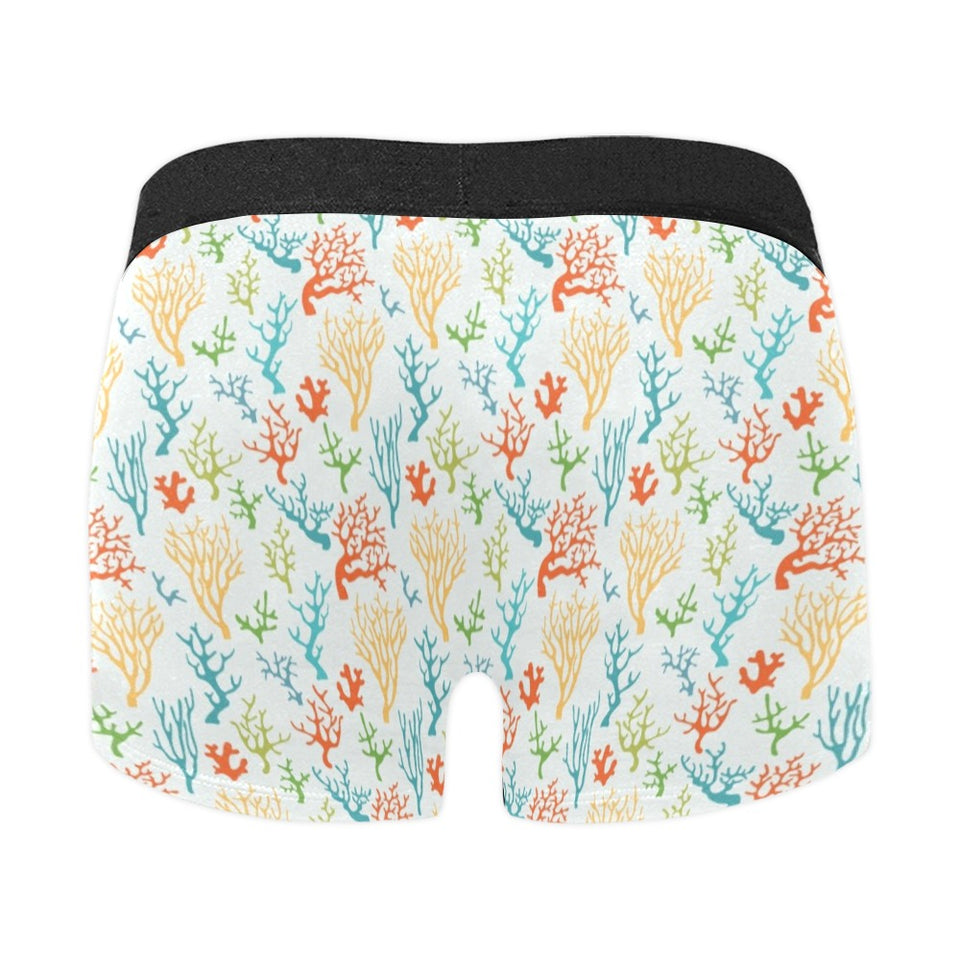Coral Reef Pattern Print Design 02 Men's All Over Print Boxer Briefs Men's Underwear