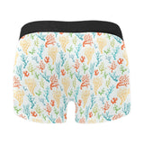 Coral Reef Pattern Print Design 02 Men's All Over Print Boxer Briefs Men's Underwear