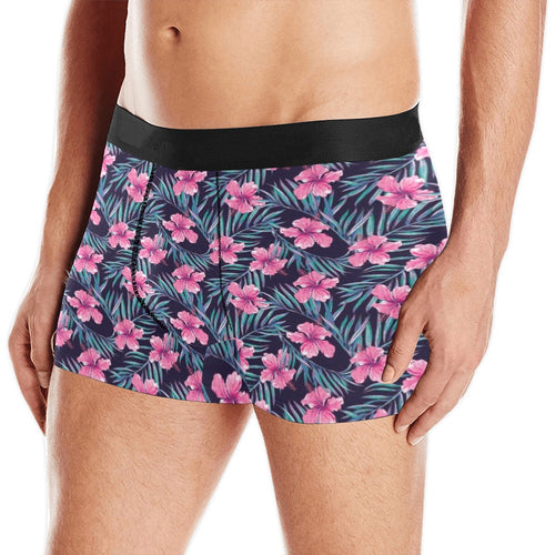 Hibiscus Pattern Print Design 05 Men's All Over Print Boxer Briefs Men's Underwear