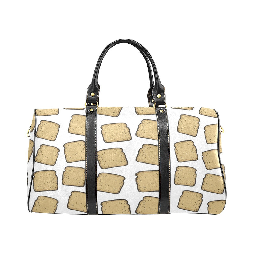 Bread Toast Pattern Print Design 03 Travel Bag