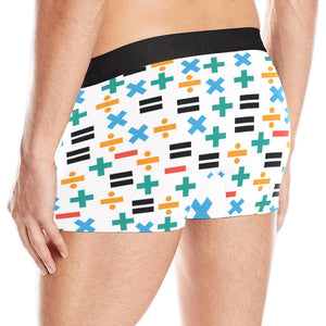 Math Pattern Print Design 05 Men's All Over Print Boxer Briefs Men's Underwear