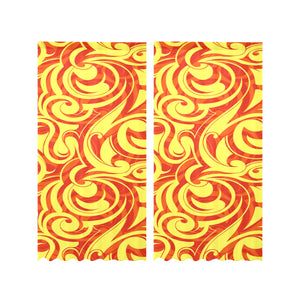 Fire flame design pattern Gauze Curtain
