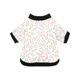 Tennis Pattern Print Design 04 All Over Print Pet Dog Round Neck Fuzzy Shirt