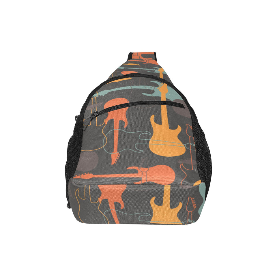electric guitars pattern All Over Print Chest Bag