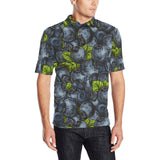 blueberry pattern Men's All Over Print Polo Shirt