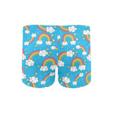 Rainbows Sky Clouds Pattern Men's Swimming Trunks