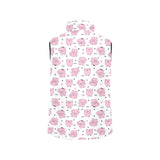 Pig Pattern Print Design 03 Women's Padded Vest