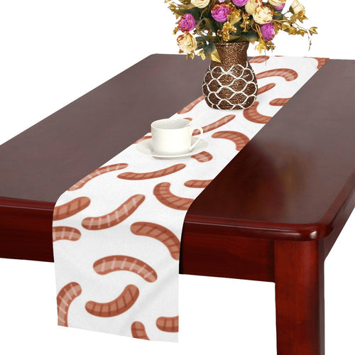 Sausage Pattern Print Design 04 Table Runner