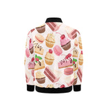 Cake cupcake sweets pattern Kids' Boys' Girls' Bomber Jacket