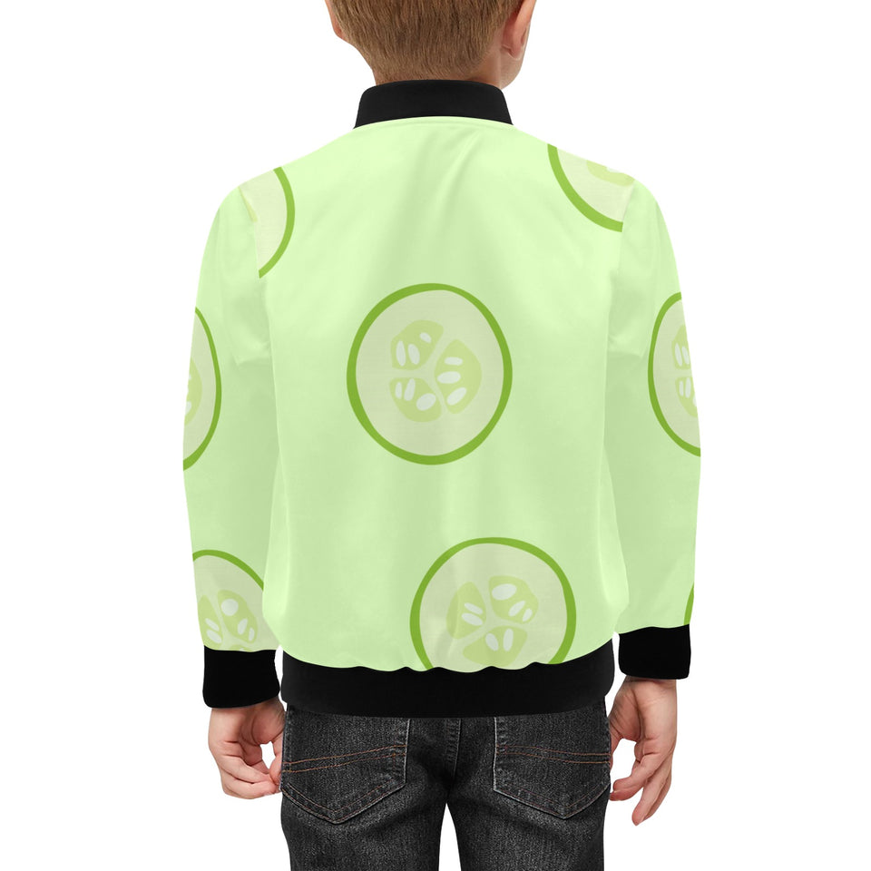 Cucumber pattern Kids' Boys' Girls' Bomber Jacket