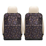 Hummingbird Pattern Print Design 04 Car Seat Back Organizer