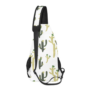 Cute cactus pattern All Over Print Chest Bag