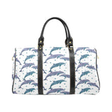 Dolphins pattern dotted background Travel Bag