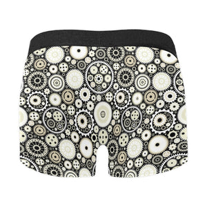 Gear Pattern Print Design 02 Men's All Over Print Boxer Briefs Men's Underwear