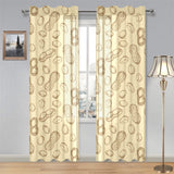 hand drawn peanuts pattern Gauze Curtain