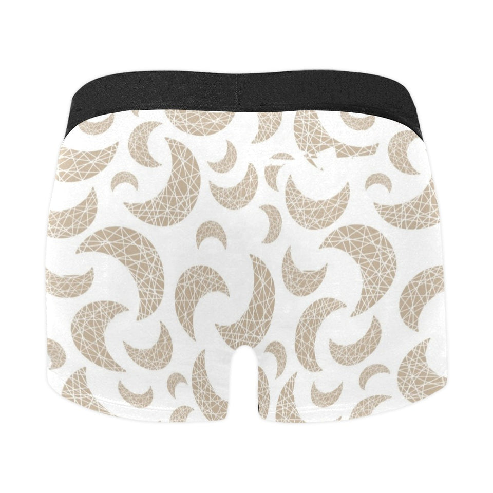 Cool gold moon abstract pattern Men's All Over Print Boxer Briefs Men's Underwear