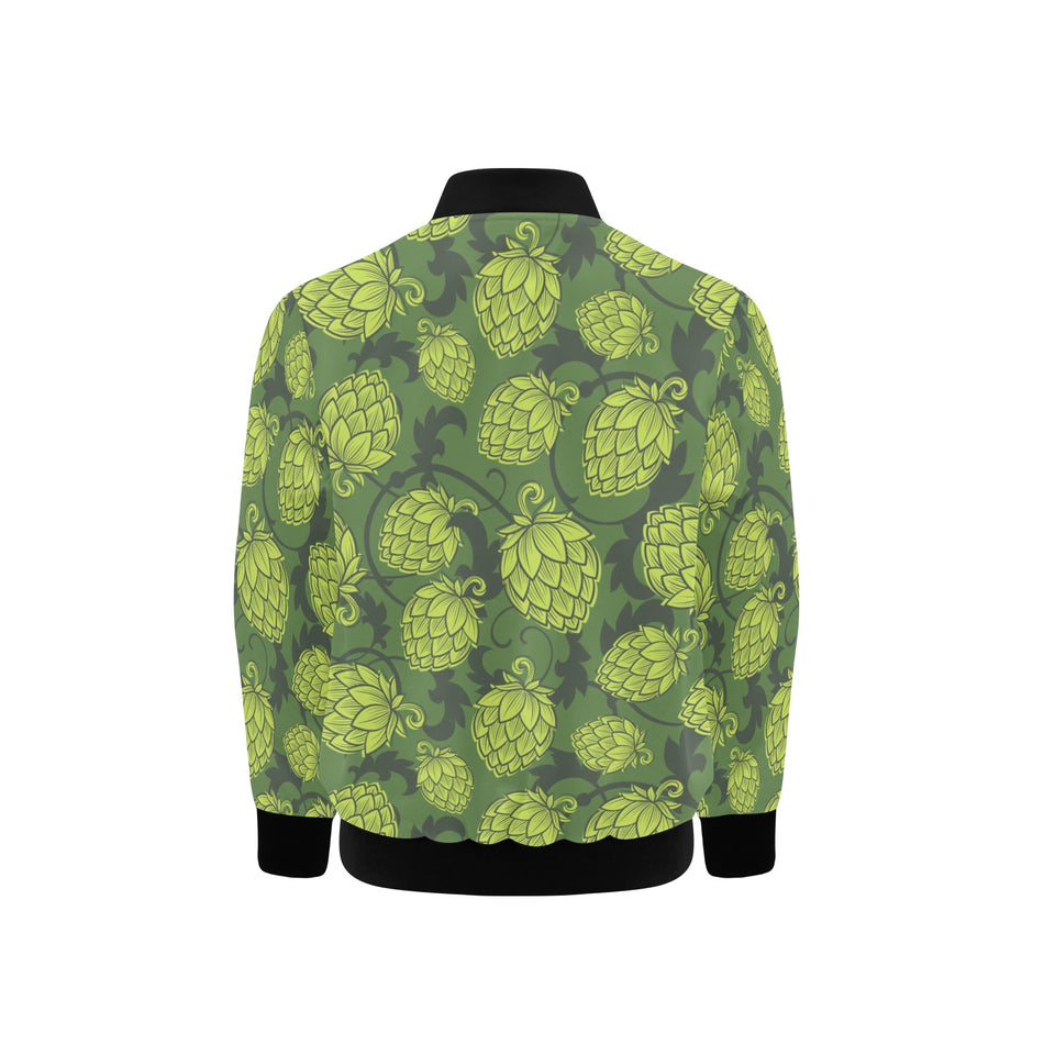 Hop pattern Hop cone background Kids' Boys' Girls' Bomber Jacket