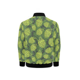 Hop pattern Hop cone background Kids' Boys' Girls' Bomber Jacket