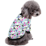 Stingray Pattern Print Design 01 All Over Print Pet Dog Round Neck Fuzzy Shirt