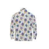 Snail Pattern Print Design 05 Men's Long Sleeve Polo Shirt