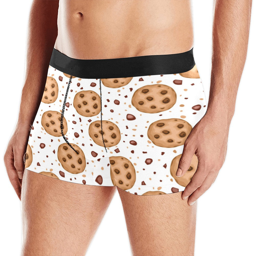 chocolate chip cookie pattern Men's All Over Print Boxer Briefs Men's Underwear