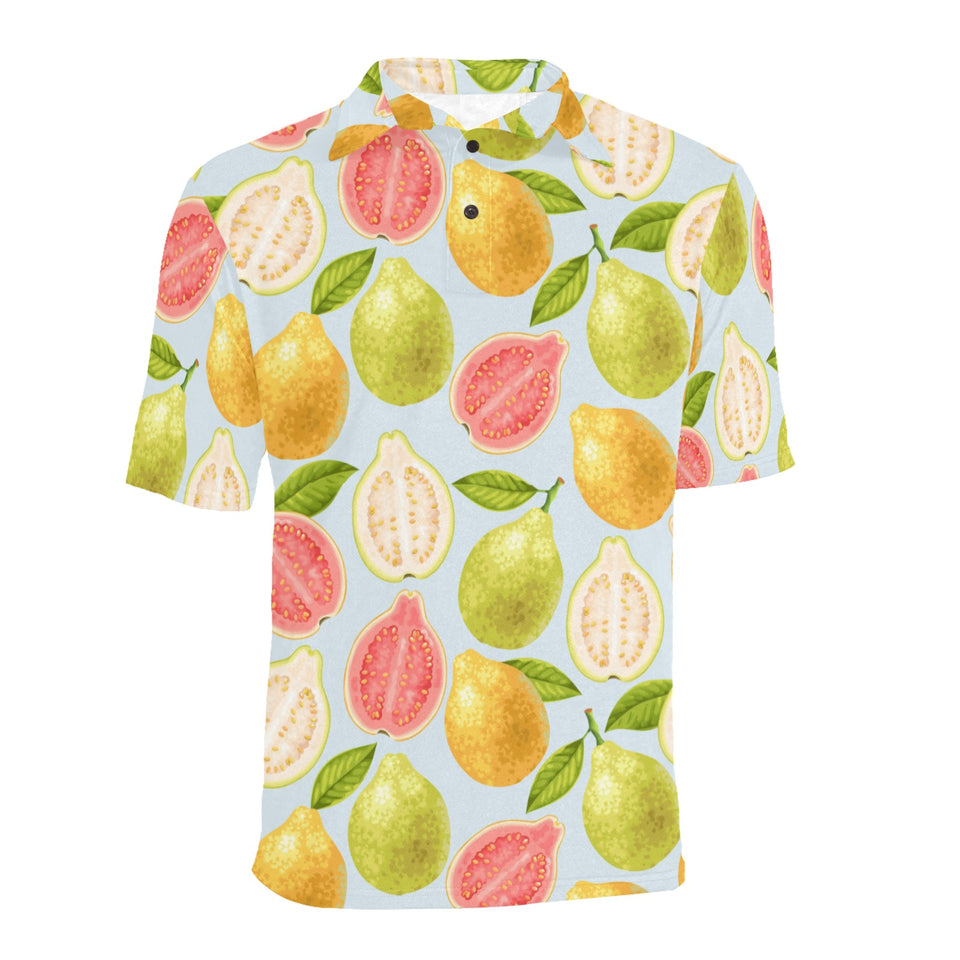 Guava design pattern Men's All Over Print Polo Shirt