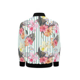 Colorful orchid flower pattern Kids' Boys' Girls' Bomber Jacket