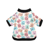 Chemistry Periodic Table Pattern Print Design 02 All Over Print Pet Dog Round Neck Fuzzy Shirt