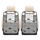 Polar bears star poka dot pattern Car Seat Back Organizer