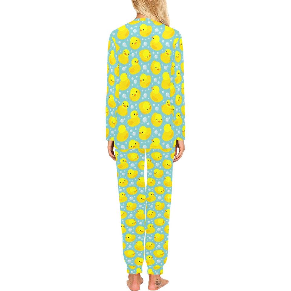 Duck Pattern Print Design 03 Women's All Over Print Pajama Set