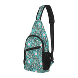 Elephants jungle pattern All Over Print Chest Bag