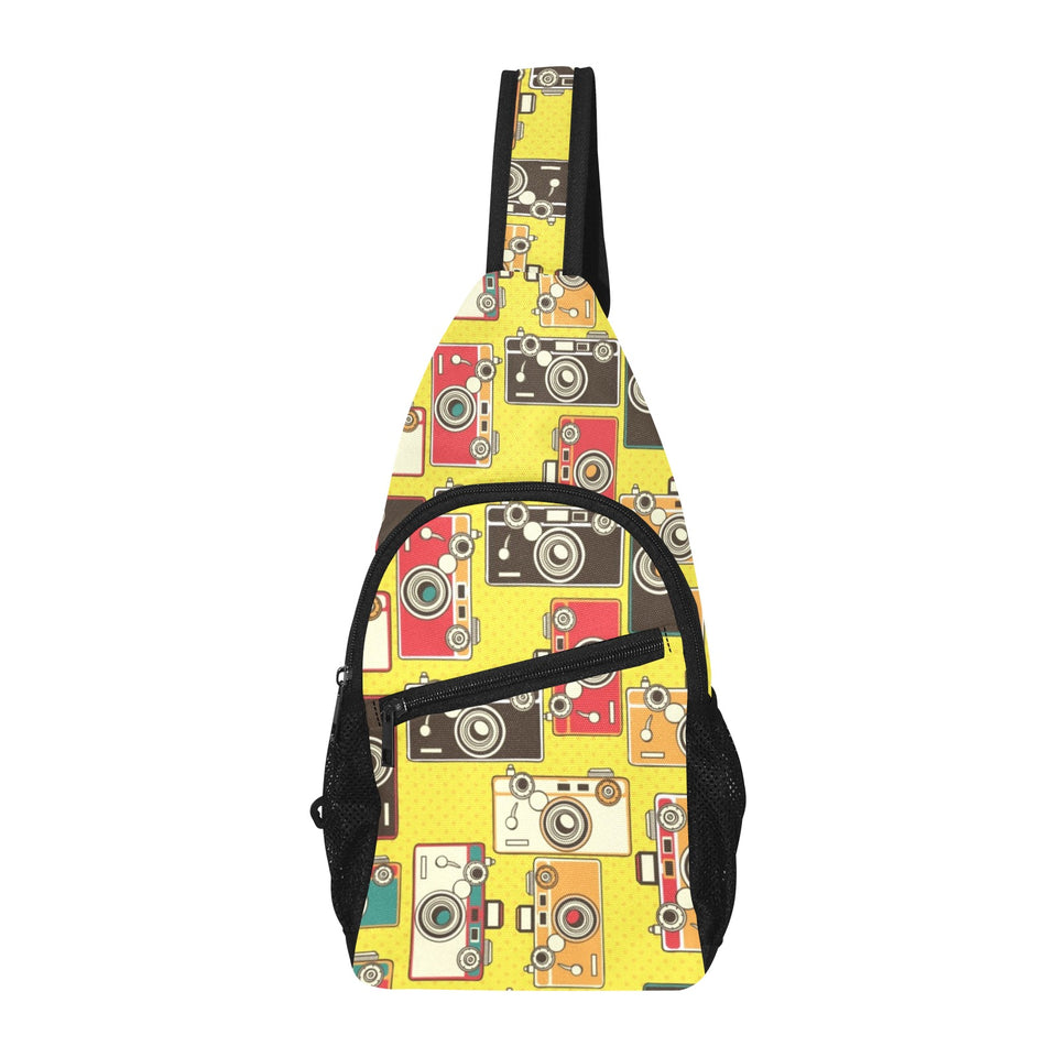 Camera Pattern Print Design 02 All Over Print Chest Bag
