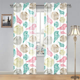 Colorful shell pattern Gauze Curtain