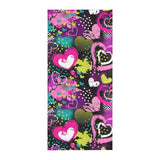 heart dot wave star creative design pattern Beach Towel