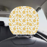 Potato Chips Pattern Print Design 03 Car Headrest Cover