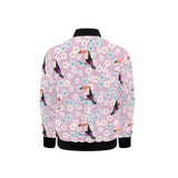 Beautiful toucan flower leaves Kids' Boys' Girls' Bomber Jacket