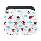 Watercolor helicopter cloud pattern Men's All Over Print Boxer Briefs Men's Underwear