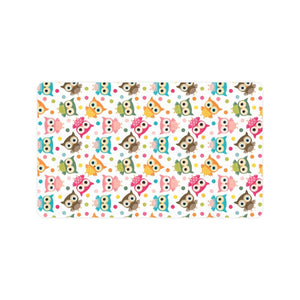 Color cute owl pattern Doormat