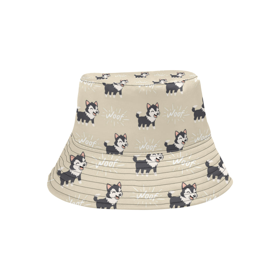Cute Siberian Husky Unisex Bucket Hat