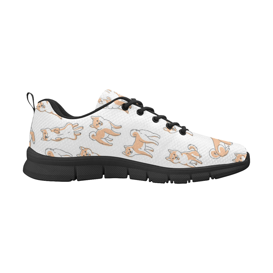 shiba inu dog pattern Men's Sneaker Shoes