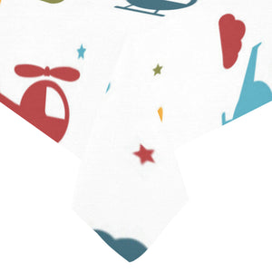 Colorful helicopter pattern Tablecloth