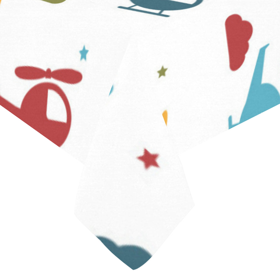 Colorful helicopter pattern Tablecloth